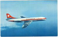 Postkarte mit: Swissair Caravelle Jet (1)